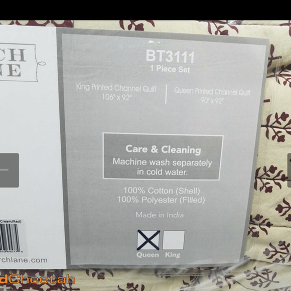 Birch Lane Heritage Bedding Birch Lane Quilt Creambrown Reversible Size Queen Poshmark